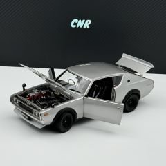 1:18 Nissan Skyline 2000 GT-R KPGC110 Silver 1973 - Kyosho