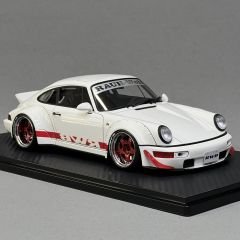 1:18 Porsche 911 964 RWB White Ducktail - Ignition Model