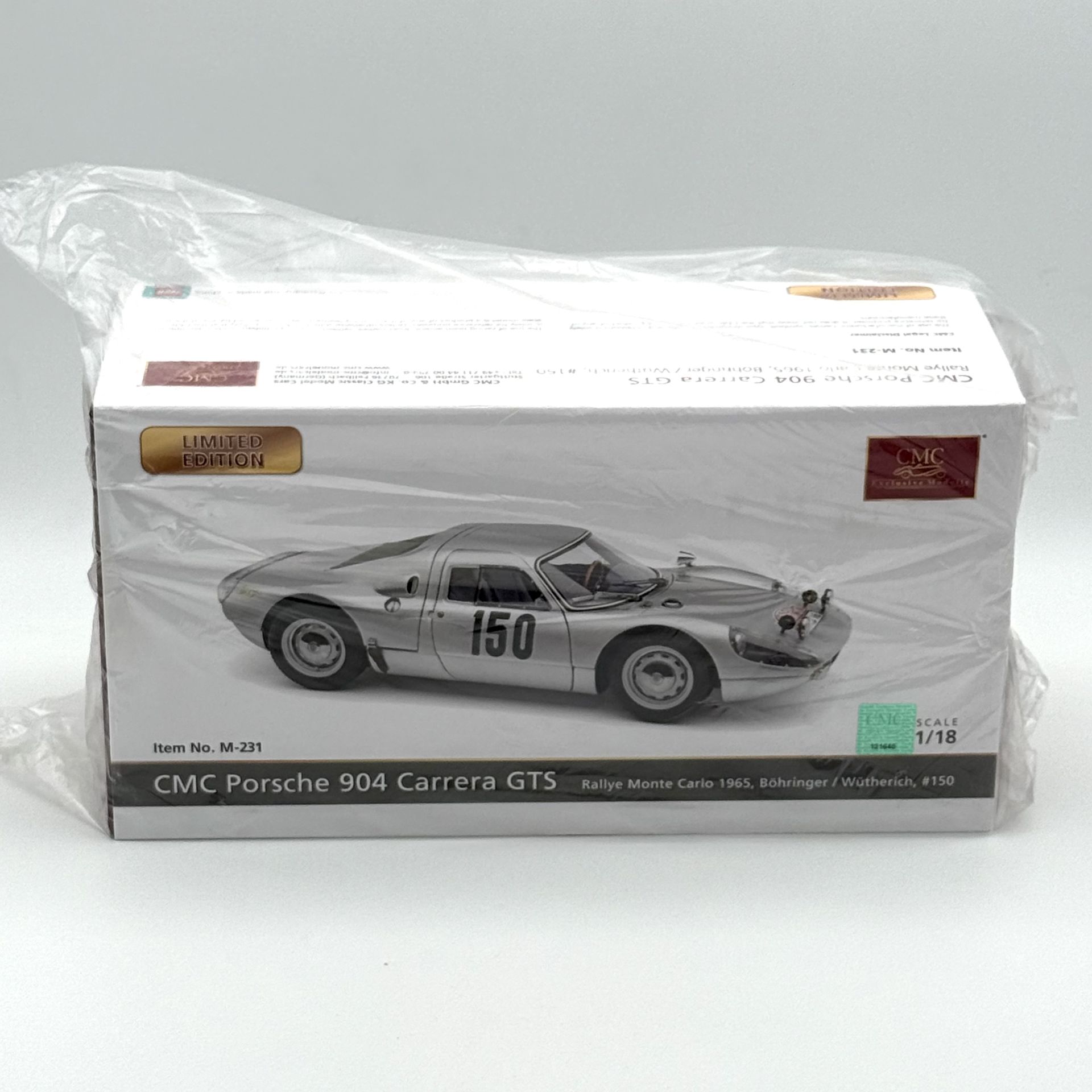 1:18 Porsche 904 Carrera GTS 1965 Rallye Monte Carlo - CMC