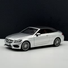 1:18 Mercedes C Class Cabriolet AMG Line W205 Silver - IScale