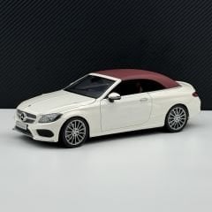 1:18 Mercedes C Class Cabriolet AMG Line W205 White - IScale