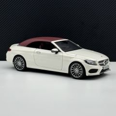 1:18 Mercedes C Class Cabriolet AMG Line W205 White - IScale