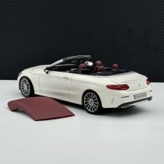 1:18 Mercedes C Class Cabriolet AMG Line W205 White - IScale