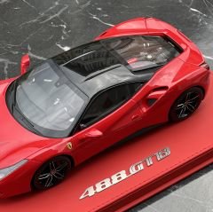 1:18 Ferrari 488 GTB Geneve Auto Show Rossa Corsa - BBR DeLuxe