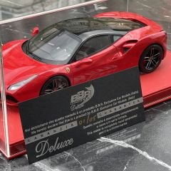 1:18 Ferrari 488 GTB Geneve Auto Show Rossa Corsa - BBR DeLuxe