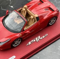 1:18 Ferrari 458 Spider Rosso Corsa 2012 - BBR