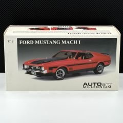 1:18 Ford Mustang Mach 1 Red Fastback 1971 72822 - Autoart