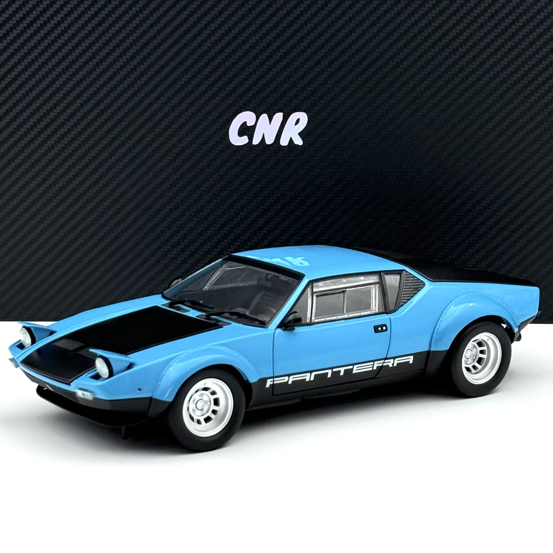 1:18 De Tomaso Pantera GT4 1973 Blue Black - Kyosho