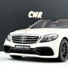 1:18 Mercedes-Benz S63 AMG W222 Facelift Diamond White - GT Spirit