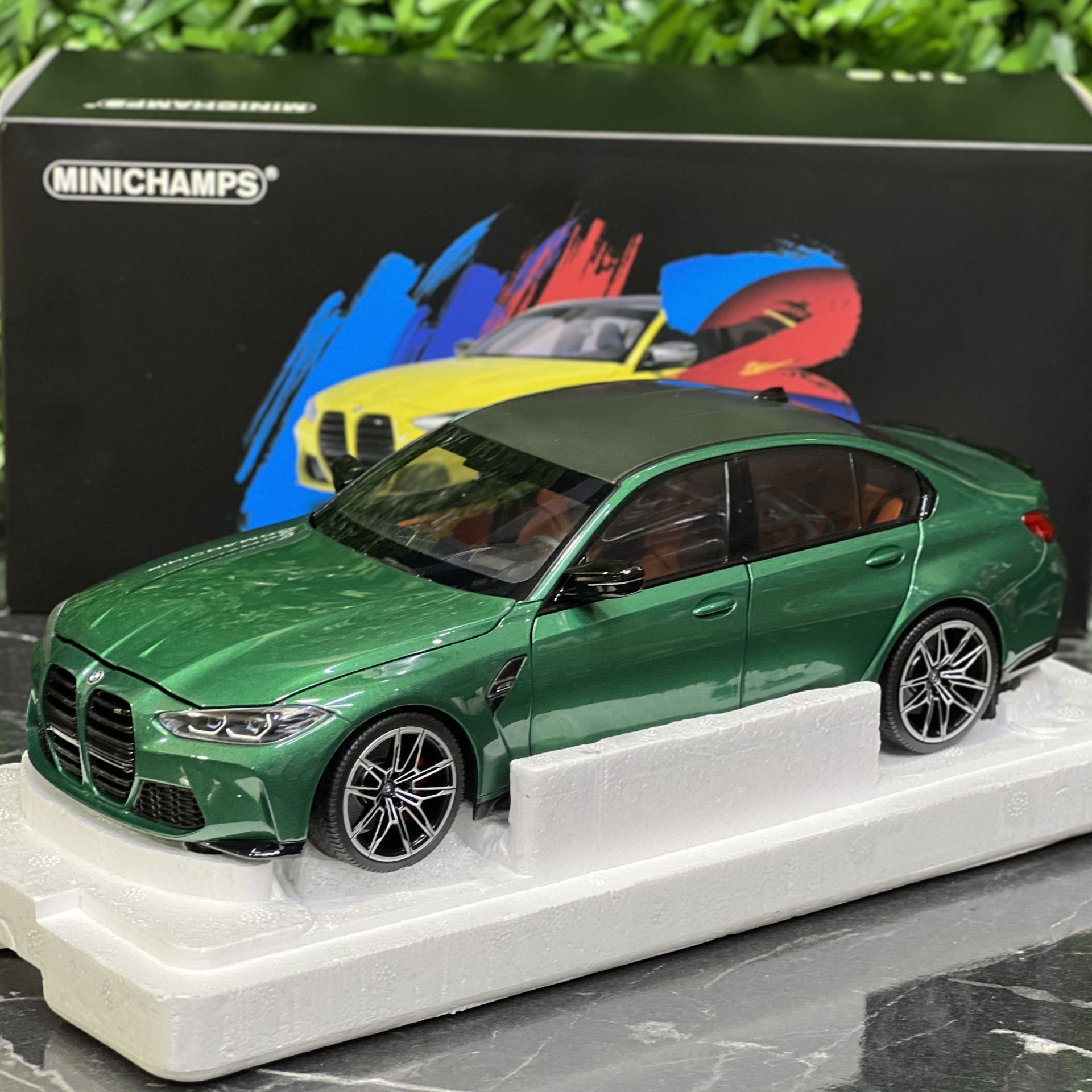 1:18 BMW M3 G80 Competition Green Met 2020 - Minichamps