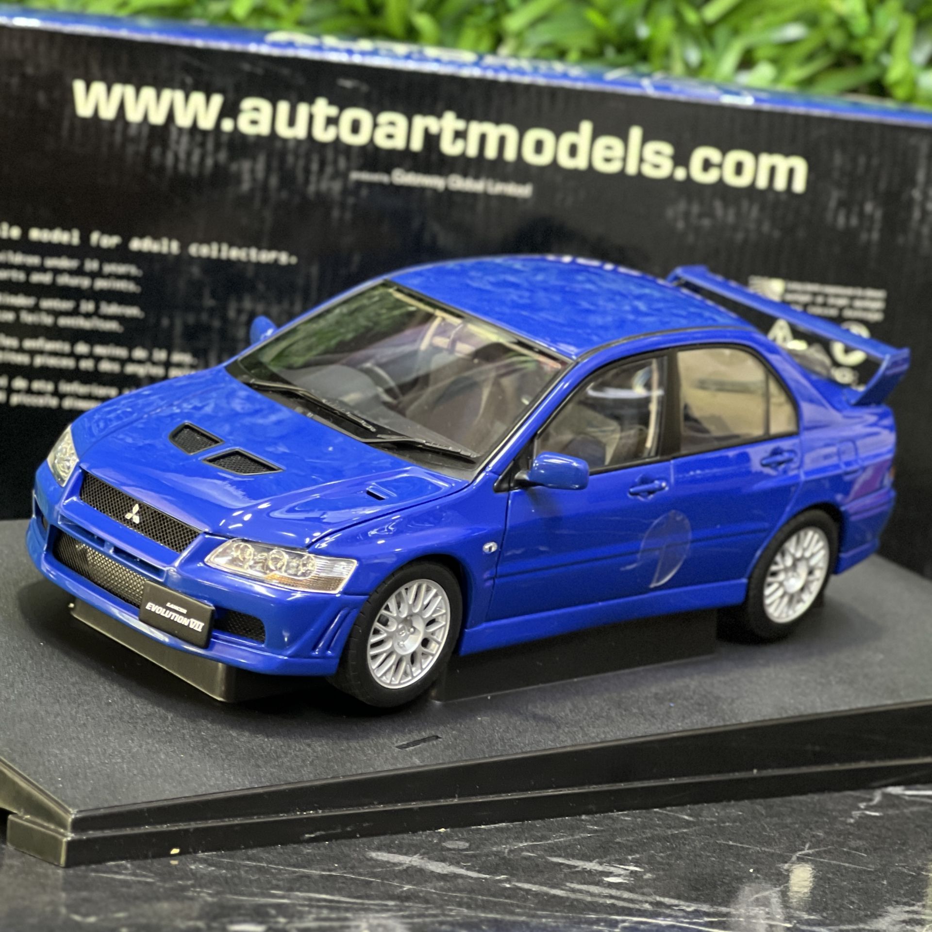 1:18 Mitsubishi Lancer Evo VII 7 Street Car Blue - Autoart// CNR