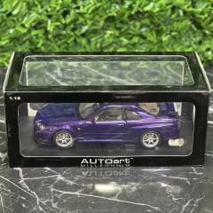 1:18 Nissan Skyline R34 GTR 1999 Midnight Purple - Autoart Millennium