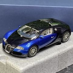1:18 Bugatti Veyron 16.4 Production Car Black Blue - AutoArt