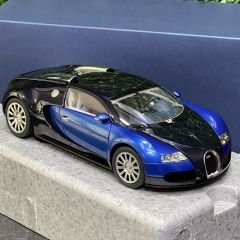 1:18 Bugatti Veyron 16.4 Production Car Black Blue - AutoArt