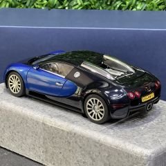 1:18 Bugatti Veyron 16.4 Production Car Black Blue - AutoArt
