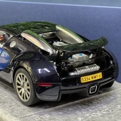 1:18 Bugatti Veyron 16.4 Production Car Black Blue - AutoArt