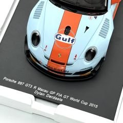 1:18 Porsche 911 GT3 R 997 Macau GP FIA GT 2015 GULF - Spark