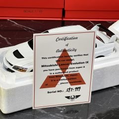 1:18 Mitsubishi Lancer Evo 9 GSR White 2005 - Super A