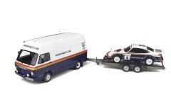 1:18 Porsche Rally Set Porsche 911 SC VW LT40 Trailer - OTTO Mobile
