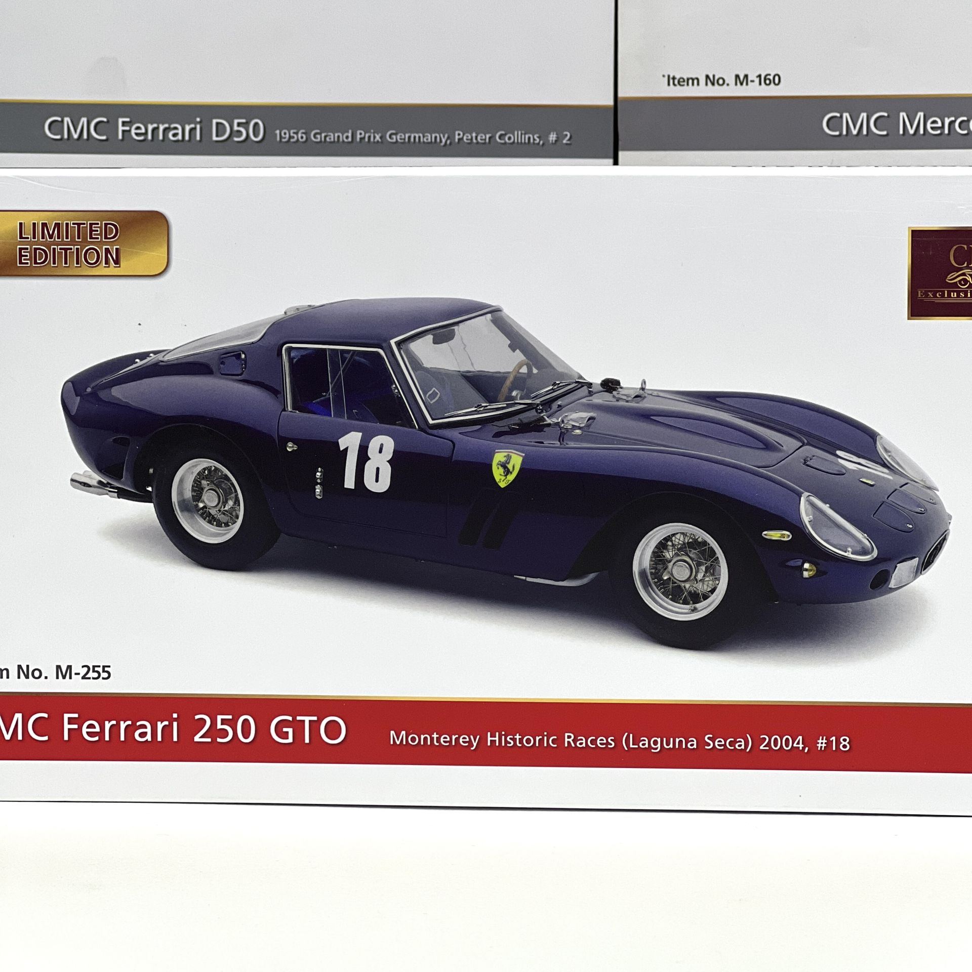 1:18 Ferrari 250 GTO Laguna Seca Monterey Race 2004 - CMC