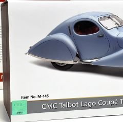 1:18 Talbot Lago Coupe T150 C-SS 1937 Light Blue Met- CMC