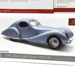 1:18 Talbot Lago Coupe T150 C-SS 1937 Light Blue Met- CMC