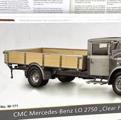 1:18 Mercedes-Benz LO2750 Clear Finish Truck 1936 - CMC