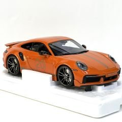 1:18 Porsche 911 992 Turbo S Coupe #20 Sport Design Orange - Minichamps