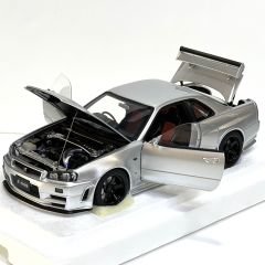 1:18 Nissan Skyline GT-R R34 Z Tune 2002 Silver - Autoart