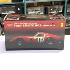 1:18 Ferrari 250 GTO Red 1962 le Mans #19 - Kyosho