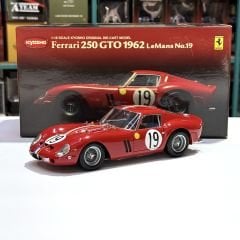 1:18 Ferrari 250 GTO Red 1962 le Mans #19 - Kyosho