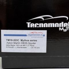 1:18 Aston Martin DB3S Spider 1953 Mille Miglia - Tecnomodel