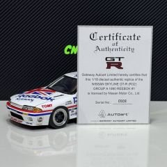 1:18 Nissan Skyline GT-R R32 Group A Reebok 1990- Autoart