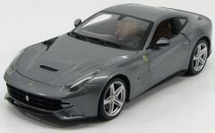 1:18 Ferrari F12 Berlinetta 2012 Grey Met - Hot Wheels
