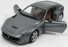 1:18 Ferrari F12 Berlinetta 2012 Grey Met - Hot Wheels