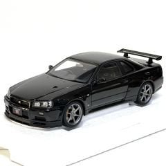 1:18 Nissan Skyline GT-R R34 V Spec 2 Black Pearl 2001 - Autoart