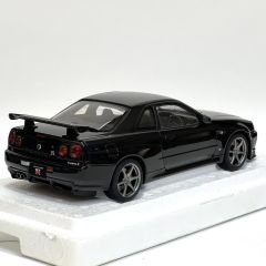1:18 Nissan Skyline GT-R R34 V Spec 2 Black Pearl 2001 - Autoart