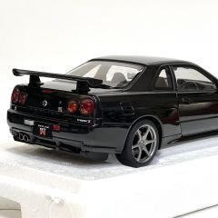 1:18 Nissan Skyline GT-R R34 V Spec 2 Black Pearl 2001 - Autoart