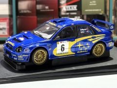 1:18 Subaru Impreza WRC 2001 Rally Portugal Solberg #6 - Autoart