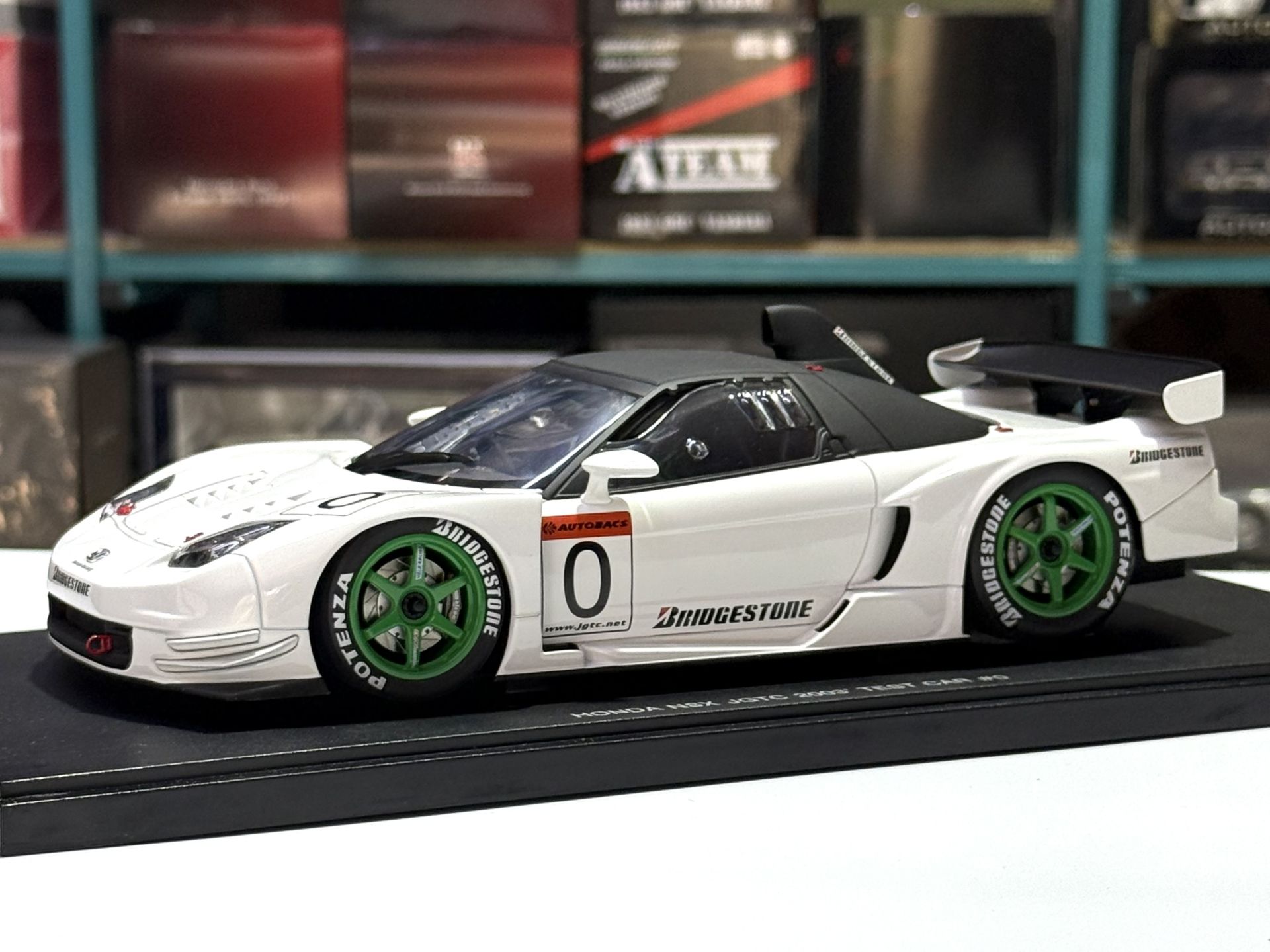 1:18 Honda NSX JGTC 2003 Test Car #0 White 80396 - Autoart