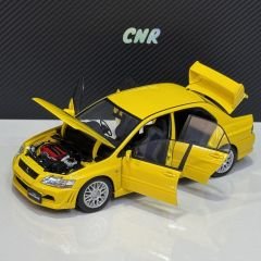 1:18 Mitsubishi Lancer Evo VII 7 Street Car Yellow - Autoart