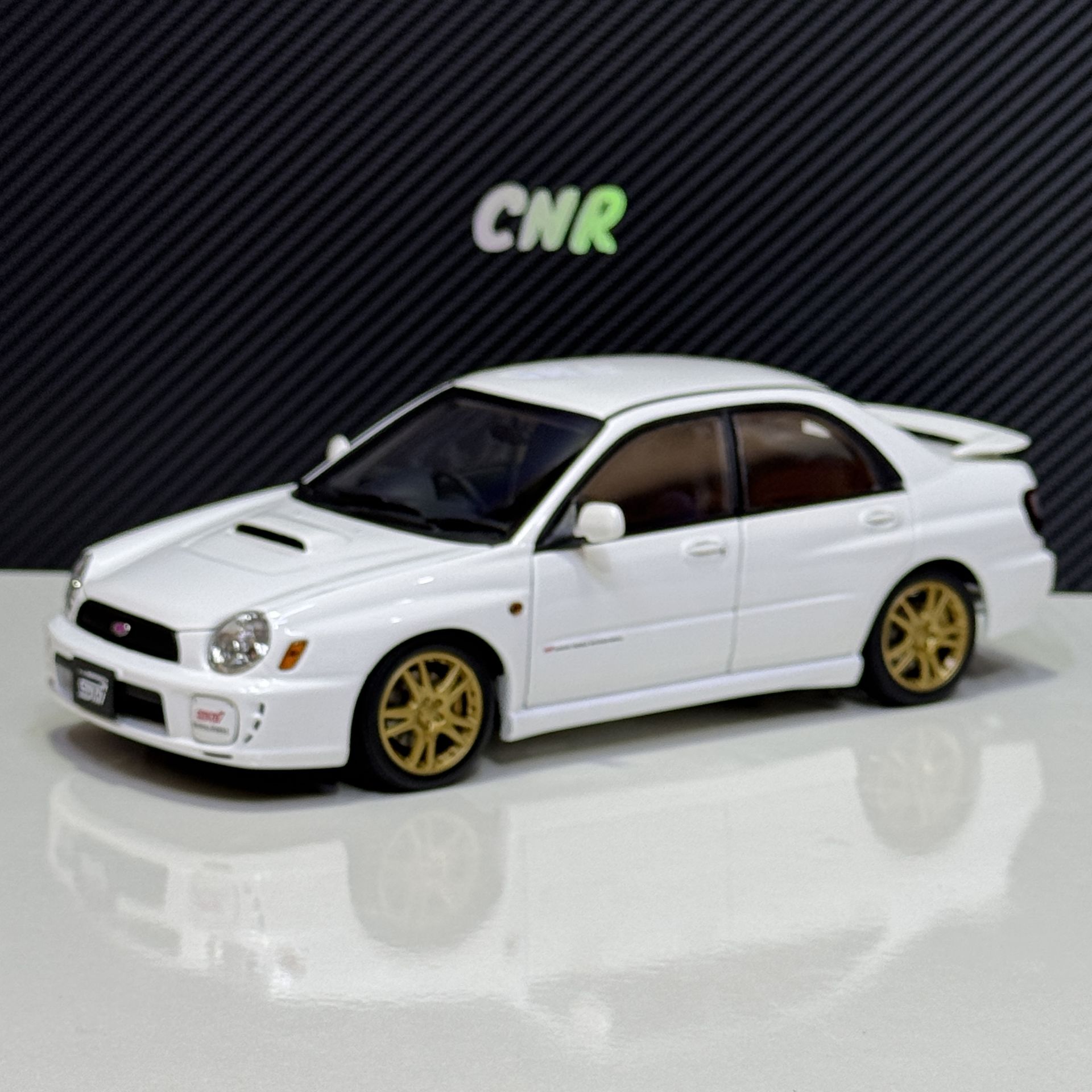 1:18 Subaru New Age Impreza WRX STI White 2001 - Autoart