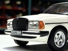 1:18 Mercedes-Benz 200 W123 with AMG Spoiler White 1980 - Norev