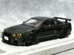 1:18 Nissan Skyline GT-R R34 Dark Green Customized - Motorhelix
