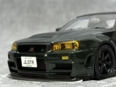 1:18 Nissan Skyline GT-R R34 Dark Green Customized - Motorhelix