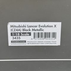 1:18 Mitsubishi Lancer Evo X Final Edition Ralliart - Ignition