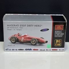 1:18 Maserati 250F Dirty Hero Fransa GP Winner Fangio 1957 - CMC