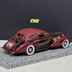 1:18 Delage D8-120 Cabriolet 1939 The Mullin Bordo -Minichamps