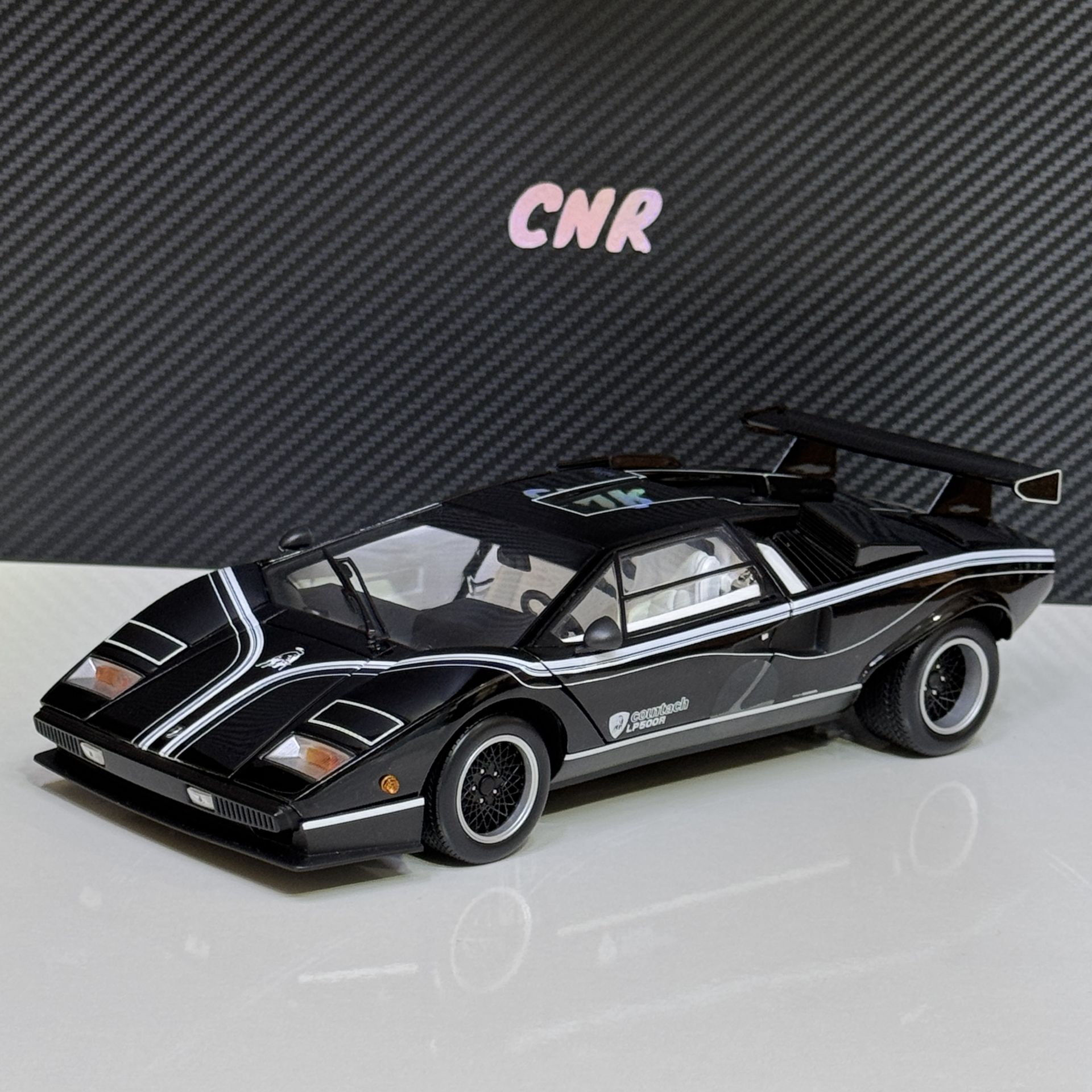 1:18 Lamborghini Countach LP500R 1984 Black - Kyosho