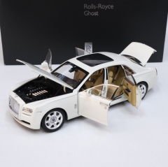 1:18 Rolls Royce Ghost 2011 English White - Kyosho